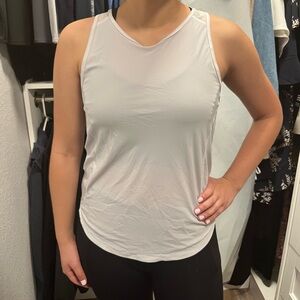 Lululemon Women's White Sleeveless Tank Top